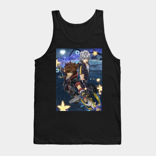 Sora and Riku KH3 Tank Top by BlazeManga